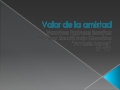 Valor de la amistad.